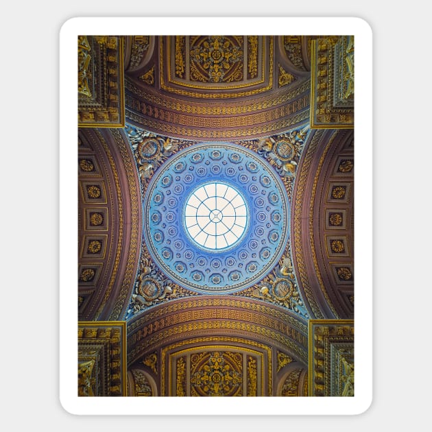 ornate ceiling architectural details Sticker by psychoshadow